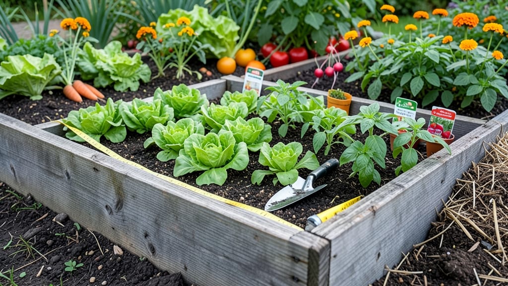 Raised Bed Layout: Modular Grid Design for Maximum Plant Spacing