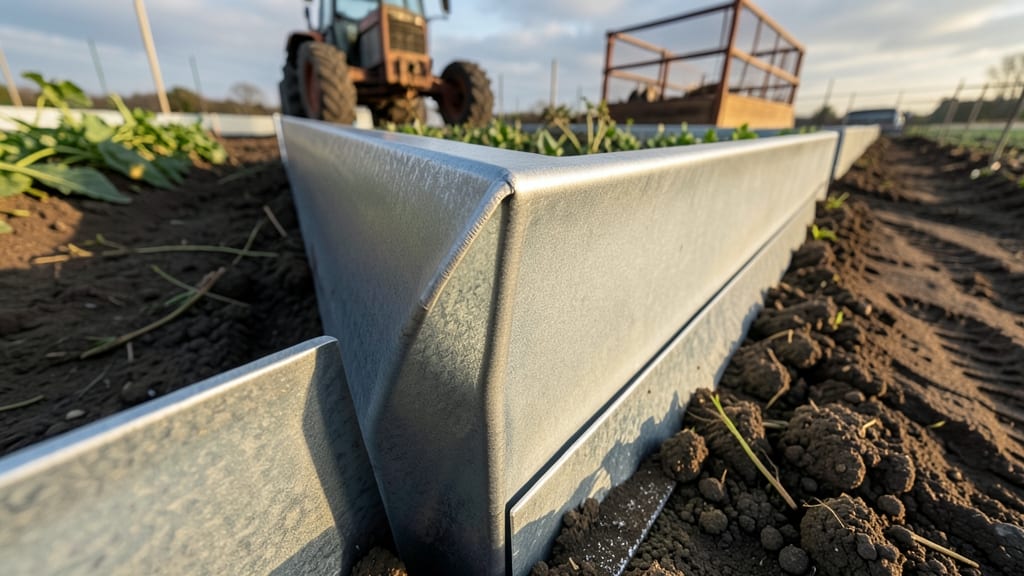 Galvanized Steel Edging for Heavy-Duty Beds