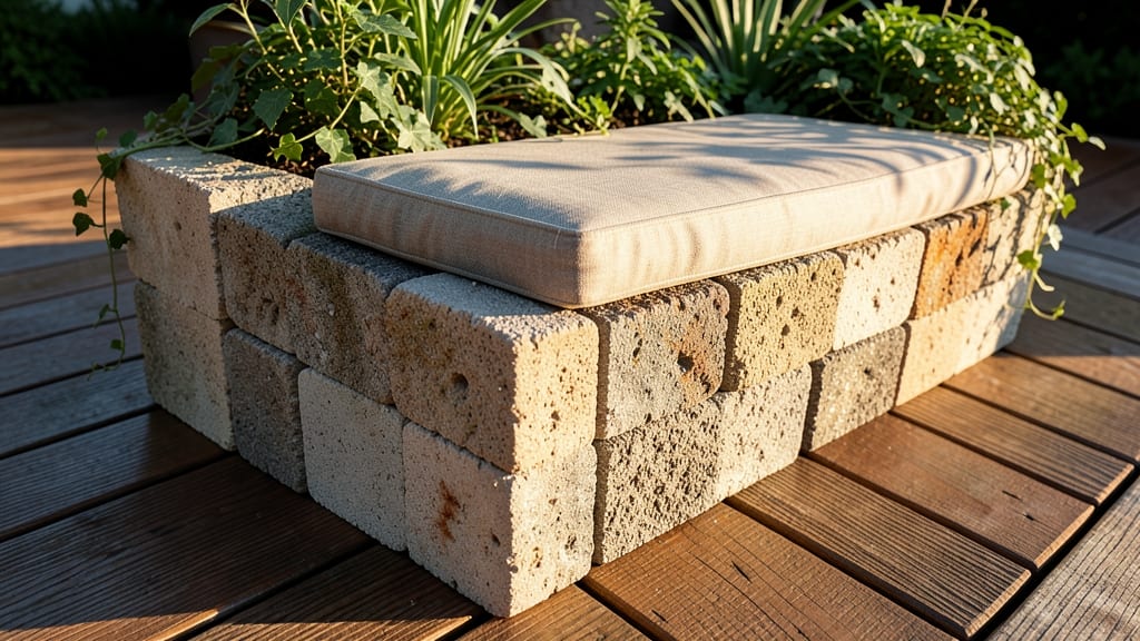 Raised Planter Box with Built-in Seating