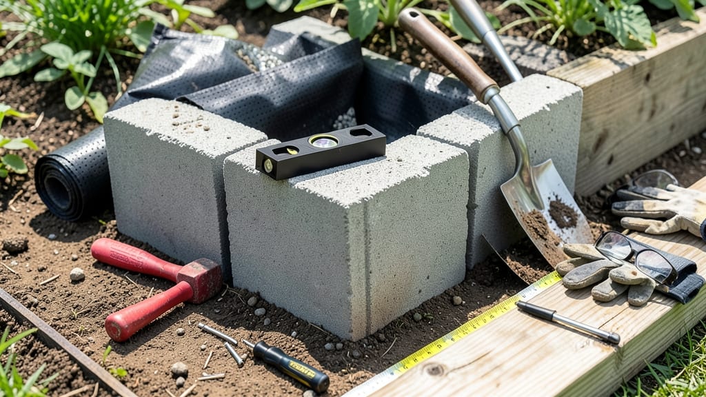 How to Build a Raised Garden Bed With Concrete Blocks: Durable Framework for Year-Round Planting