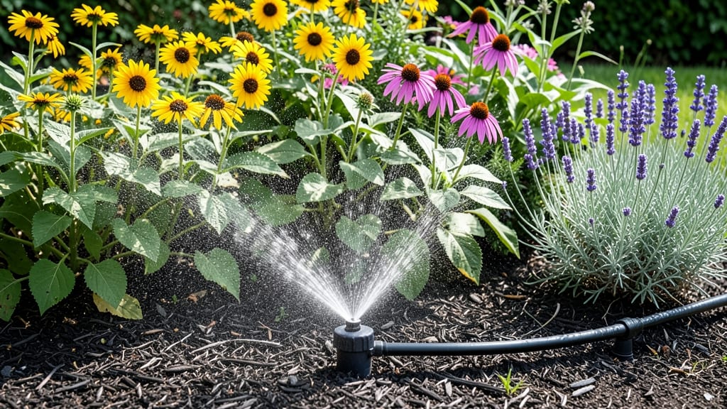 Flower Bed Sprinkler System: Modular Drip-Irrigated Design for Even Watering