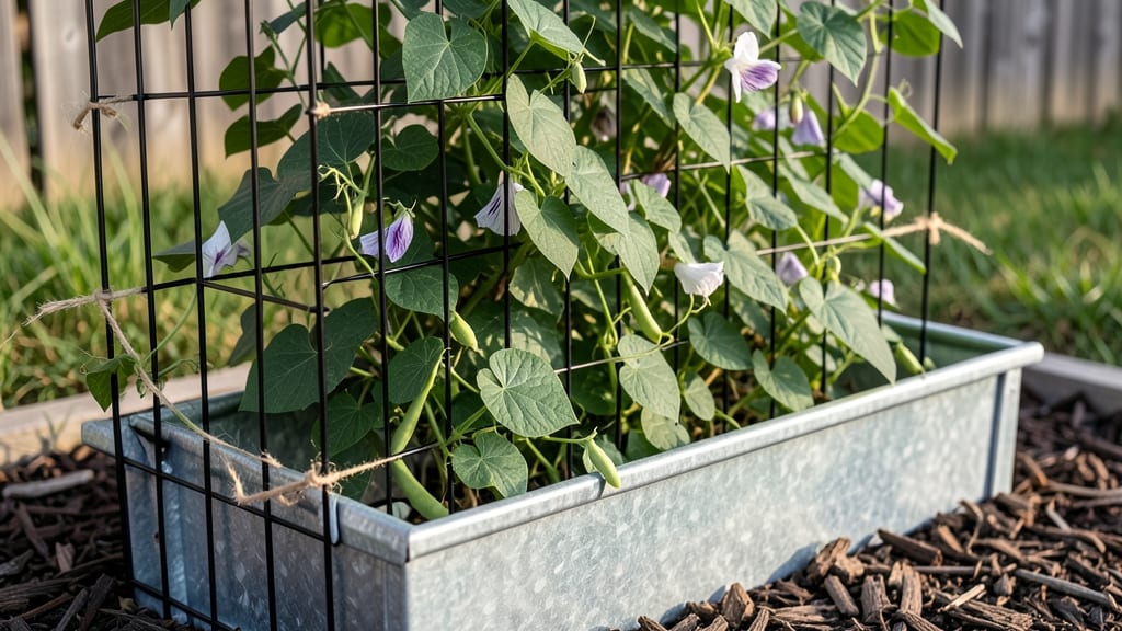 Metal Raised Garden Bed With Trellis: Vertical Space Maximizer for Climbing Plants