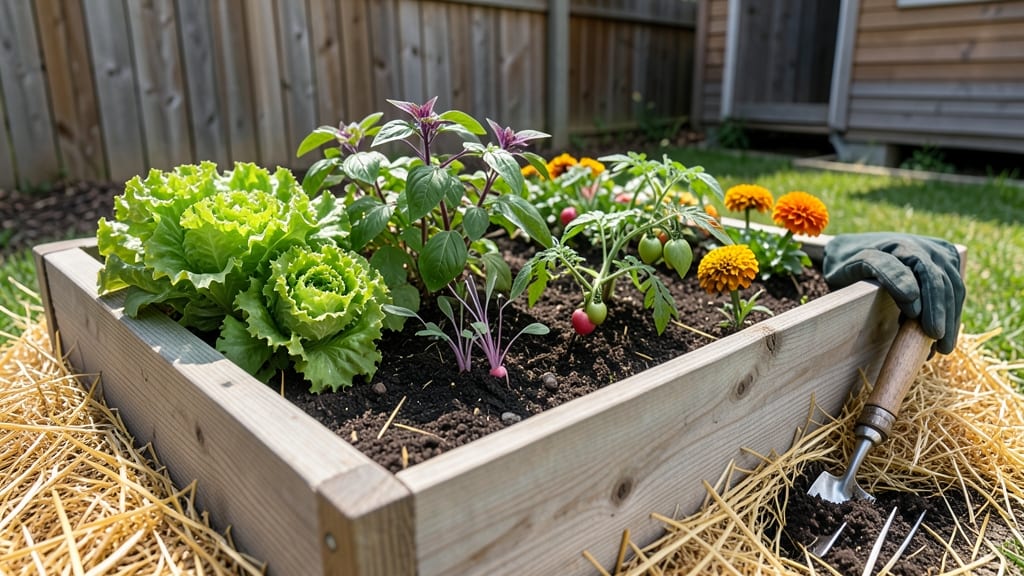 Raised Garden Bed Planter Box: Modular Height System for Customizable Plant Zones