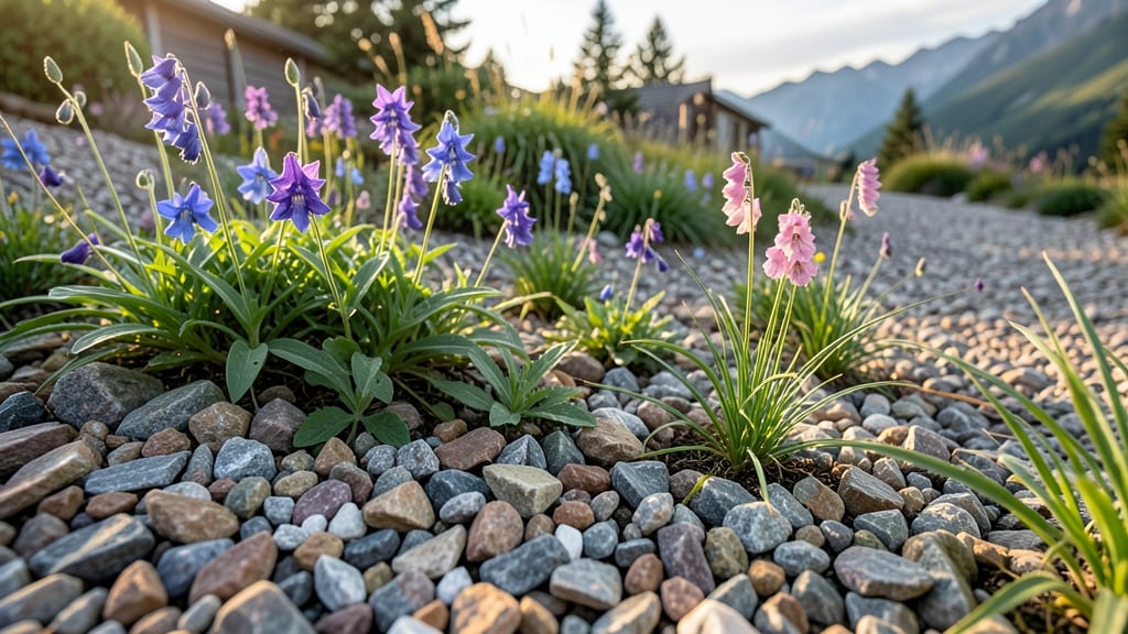 Rocky Alpine Garden with Perennials