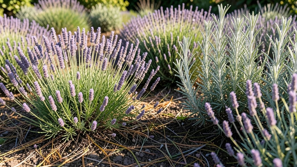 Classic Lavender Border with Rosemary
