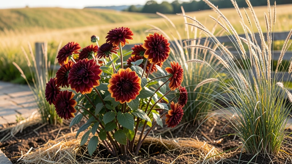 Dahlias and Ornamental Grasses