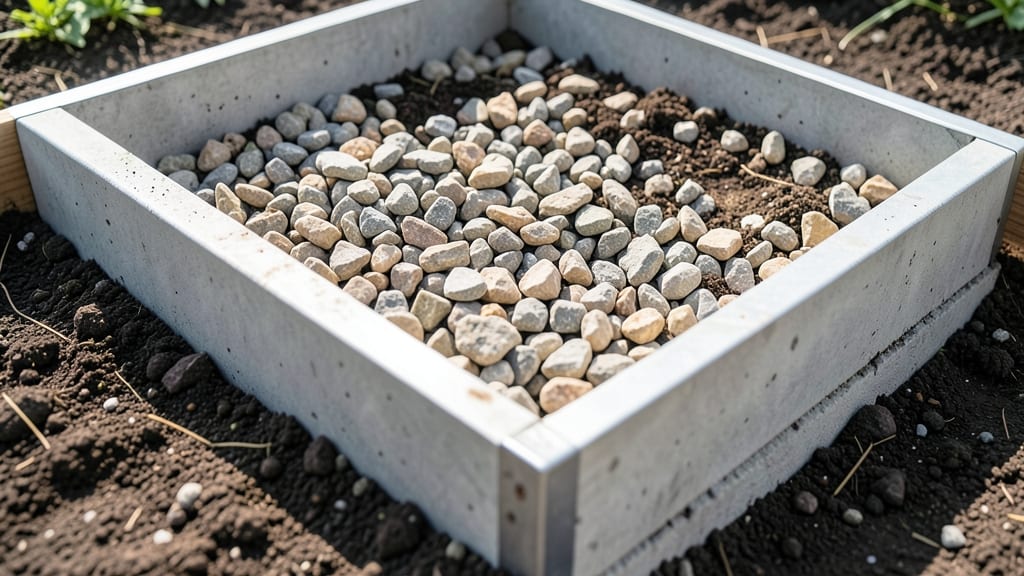Improved Drainage System with Gravel Base
