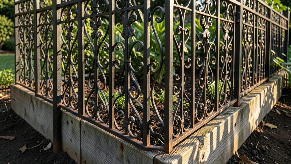 Wrought Iron Garden Trellis Fence