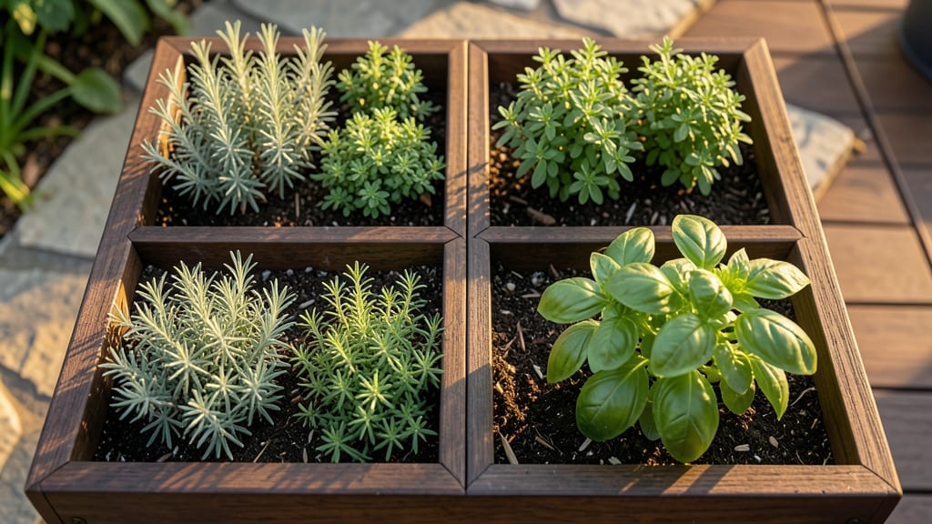 Mediterranean Herb Square Design