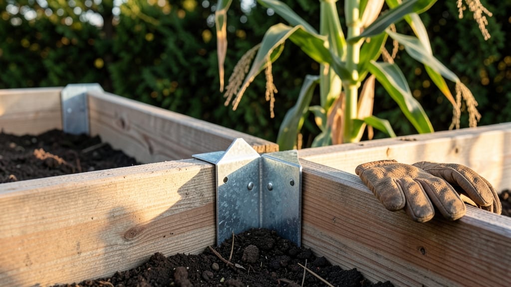 Galvanized Raised Bed Corner Brackets: Heavy-Duty Stability for Long-Lasting Gardens