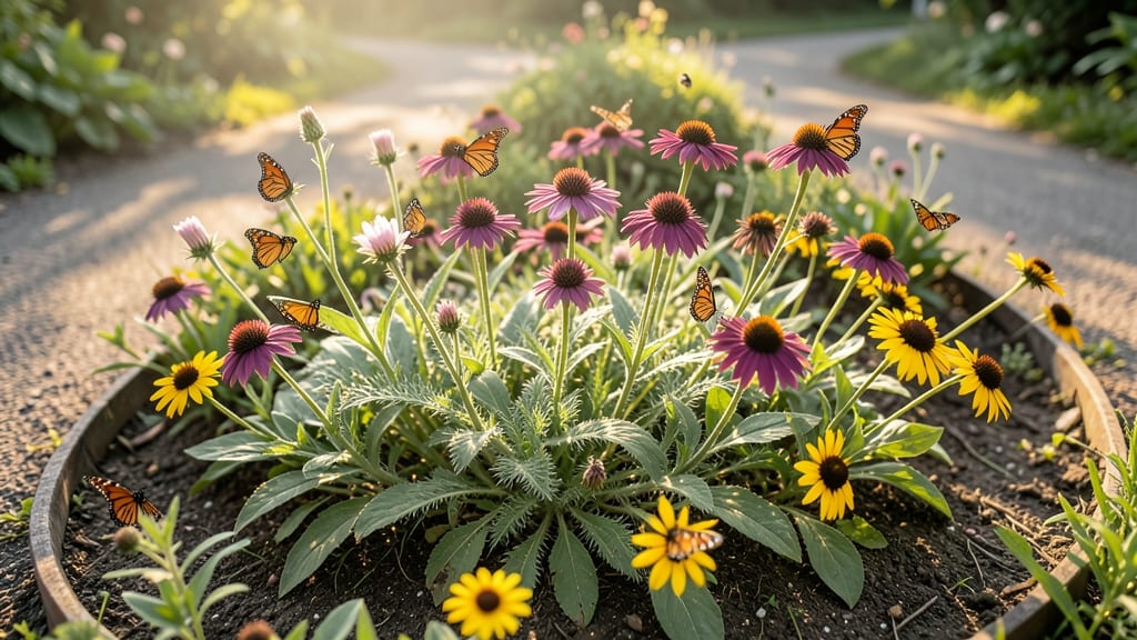 Butterfly Magnet with Native Wildflowers