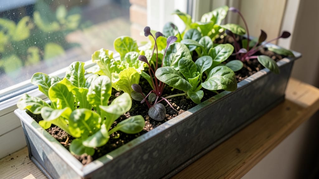 Window Box Salad Garden