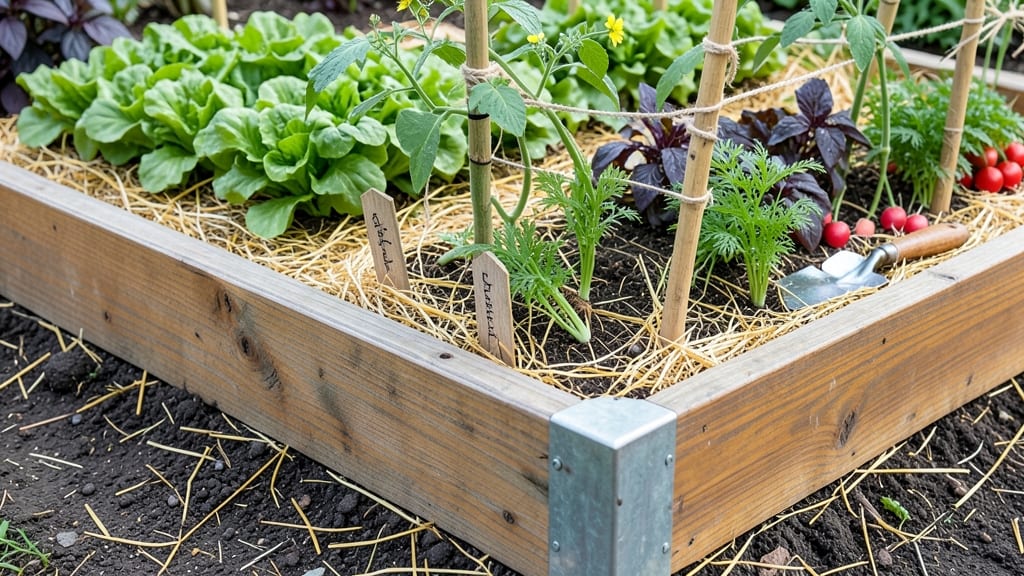 Raised Bed Plant Layout: Modular Spacing for Year-Round Growth